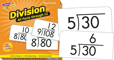 Division 0-12 (All Facts) Skill Drill Flash Cards