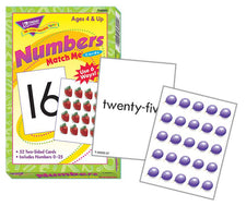 Numbers 0-25 Match Me® Cards