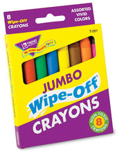 8-Pack Jumbo Wipe-Off® Crayons