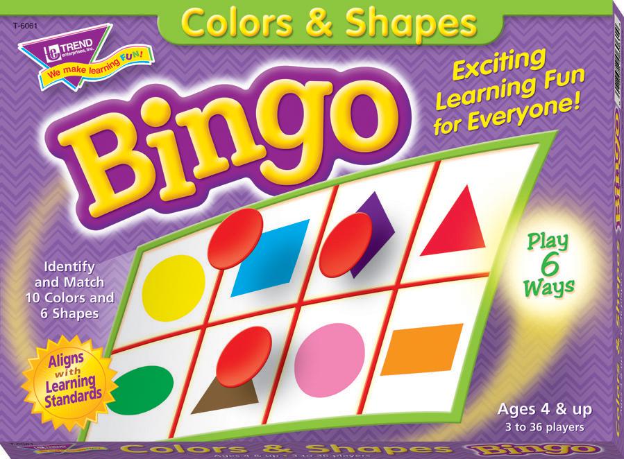 Colors & Shapes Bingo Game