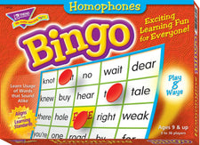 Homophones Bingo Game