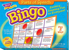 Parts of Speech Bingo Game