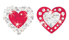 Shimmering Hearts Sparkle Stickers®