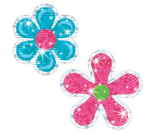 Flower Power Sparkle Stickers®–Large
