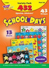 School Days Sparkle Stickers® Variety Pack