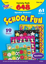 School Fun Sparkle Stickers® Variety Pack