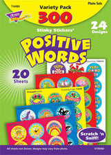 Positive Words Stinky Stickers Acid-Free Variety 300Pk