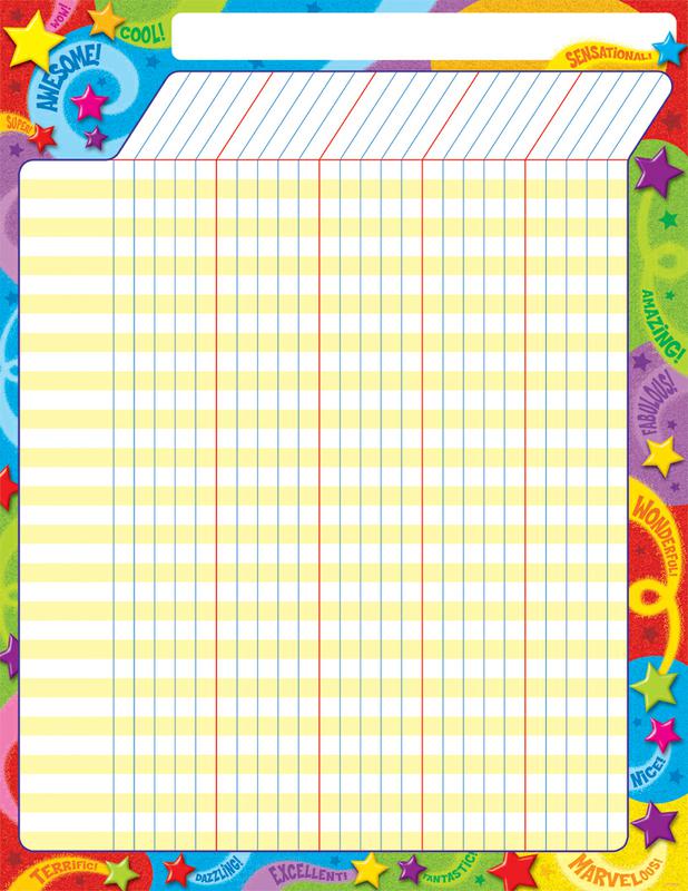 Praise Words 'n Stars Incentive Chart–Large