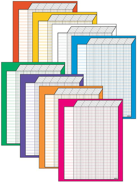 Vertical Incentive Charts–Jumbo Variety Pack
