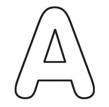 White 1 inch STICK-EZE® Letters