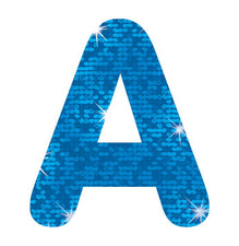 Blue Sparkle 2-Inch Letters & Marks STICK-EZE® Letters