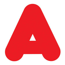 Red 3-Inch Casual Uppercase Ready Letters®