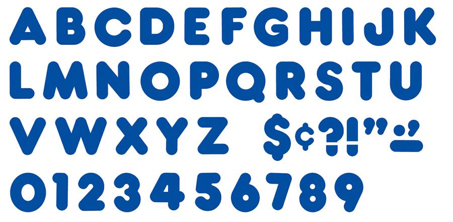 Royal Blue 3-Inch Casual Uppercase Ready Letters®