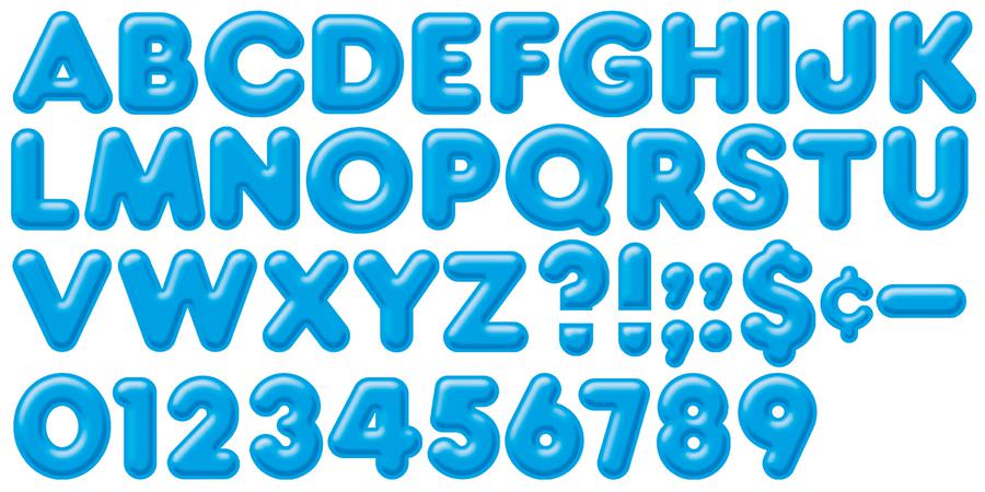 Blue 4-Inch 3-D Uppercase Ready Letters®