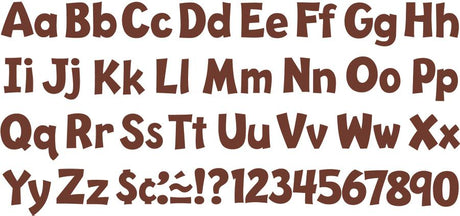 Chocolate 4-Inch Playful Combo Ready Letters®