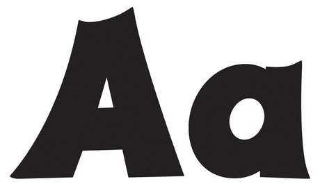 Black 4" Friendly Uppercase/Lowercase Combo Pack Ready Letters®