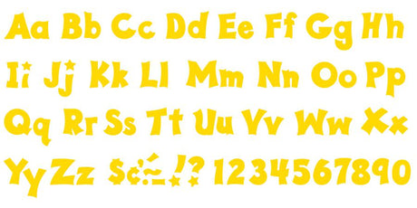 Yellow 4" Friendly Uppercase/Lowercase Combo Pack Ready Letters®