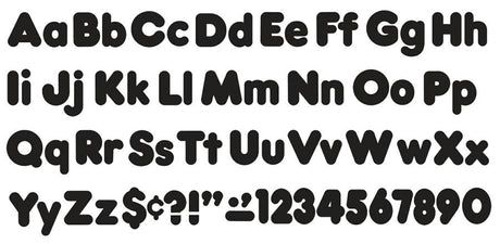 Black 4-Inch Casual Combo Ready Letters®