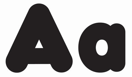 Black 4-Inch Casual Combo Ready Letters®