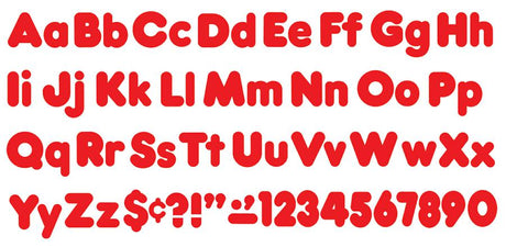 Red 4-Inch Casual Combo Ready Letters®