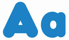 Blue 4-Inch Casual Combo Ready Letters®