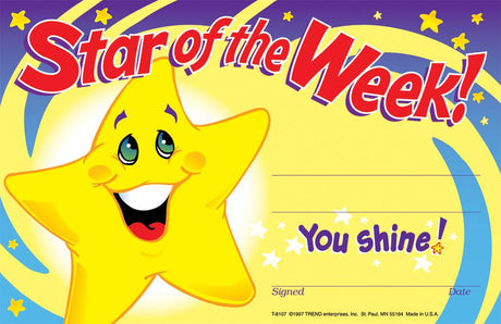 Star of the Week! Recognition Awards