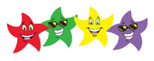 Colorful Star Smiles/Fruit Punch Stinky Stickers®–Small