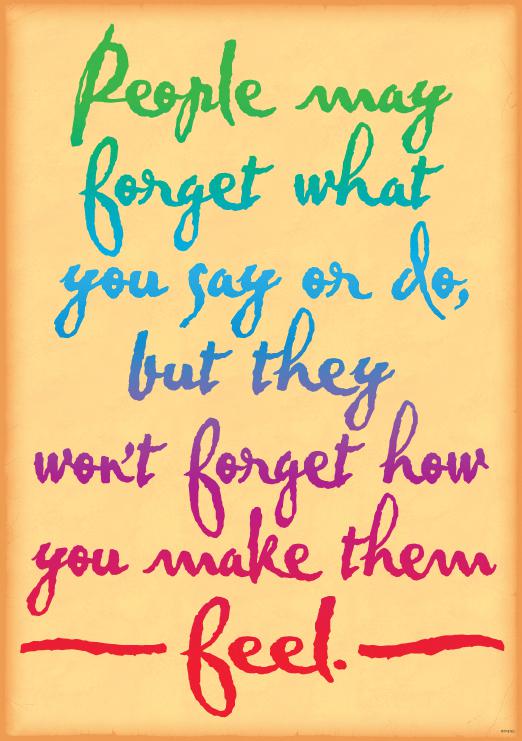 People may forget what you… ARGUS® Poster