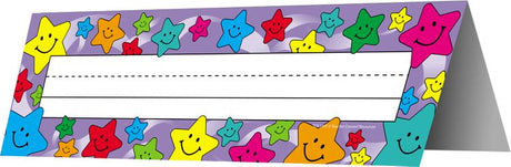 Tented Happy Stars Name Plates