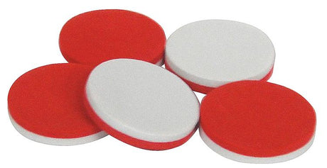 Red & White Foam Counters