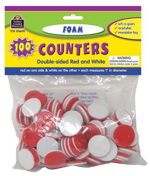 Red & White Foam Counters