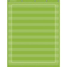 Teacher Created Resources Lime Polka Dots 10 Pocket Chart