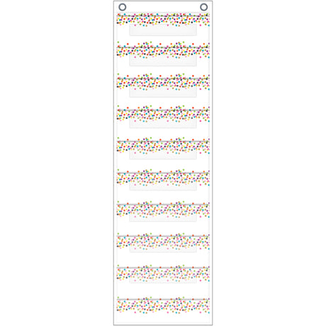 Confetti 10 Pocket File Storage Pocket