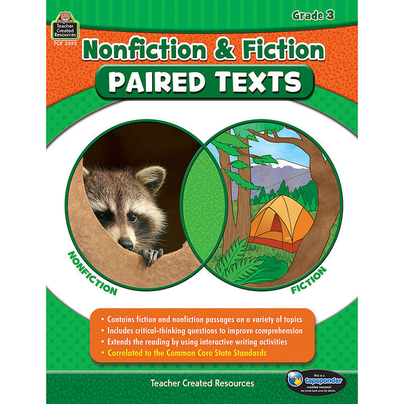 Teacher Created Resources Nonfiction and Fiction Paired Texts, Grade 3