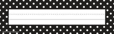 Black Polka Dots Name Plates (flat)