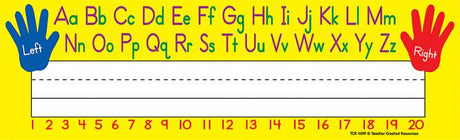 Left/Right Alphabet Name Plates (flat)