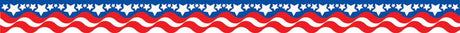 Patriotic Scalloped Border Trim