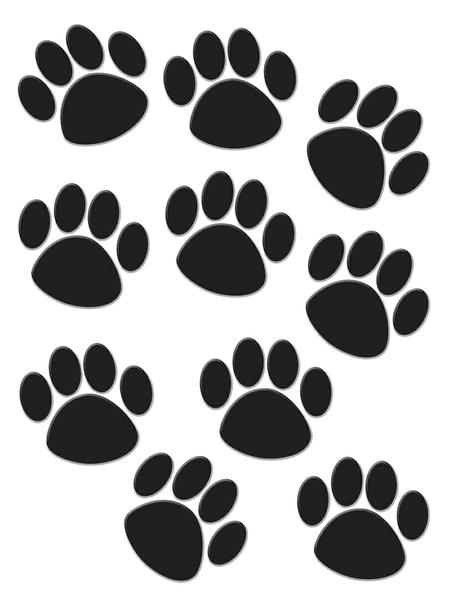Black Paw Prints Accents
