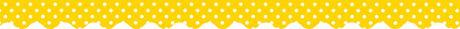 Yellow Mini Polka Dots Scalloped Border Trim
