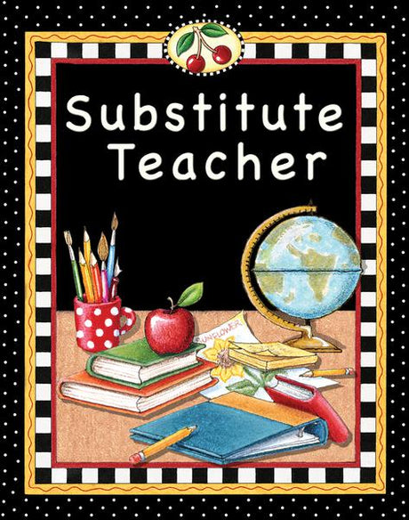 Substitute Teacher Pocket Folder from Mary Engelbreit
