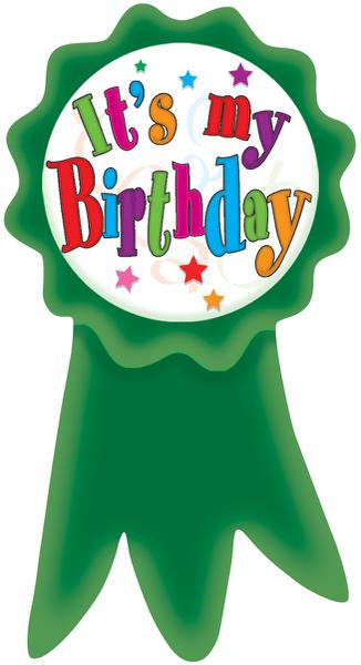 Birthday Ribbons Wear'Em Badges
