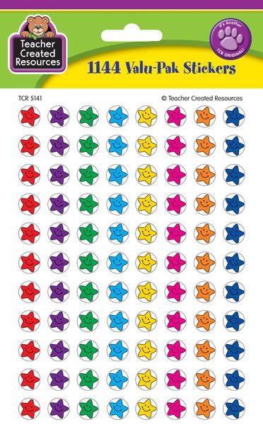 Smiley Stars Mini Stickers Valu-Pak