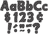 Black Polka Dots Funtastic 4" Letters Combo Pack