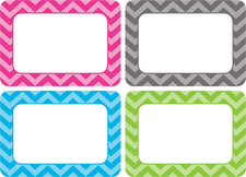 Chevron Name Tags - Multi Pack 