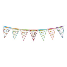 All About Me Pennants Bulletin Board Set