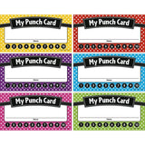 Teacher Created Resources Polka Dots Punch Cards