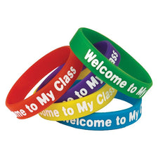 Welcome to My Class Wristbands, 10 Pack