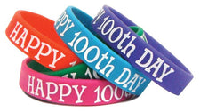 Happy 100th Day Wristbands