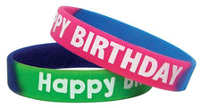Fancy Happy Birthday Wristbands