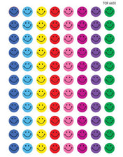 Mini Happy Face Sparkle Stickers Valu-Pak